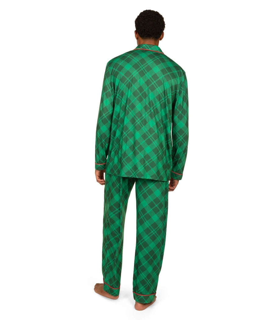 Green Plaid Pajama Set Men s Christmas Outfits Tipsy Elves