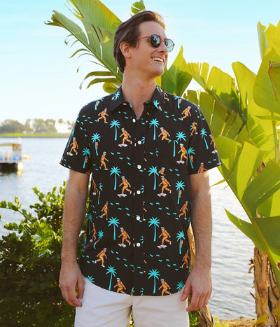 Sasquatch Shredder Hawaiian Shirt: Men's Summer Outfits