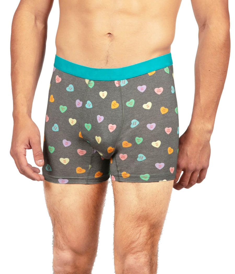 Candy Cane Heart Christmas Mens NDS Wear Boxer Brief Underwear