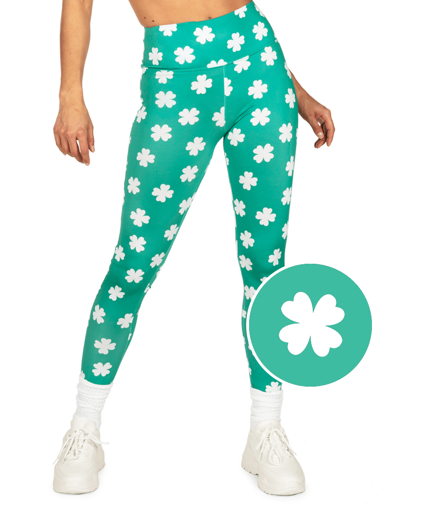 St. Patricks Day Print High Waist Yoga Women Pants 1x Breathable
