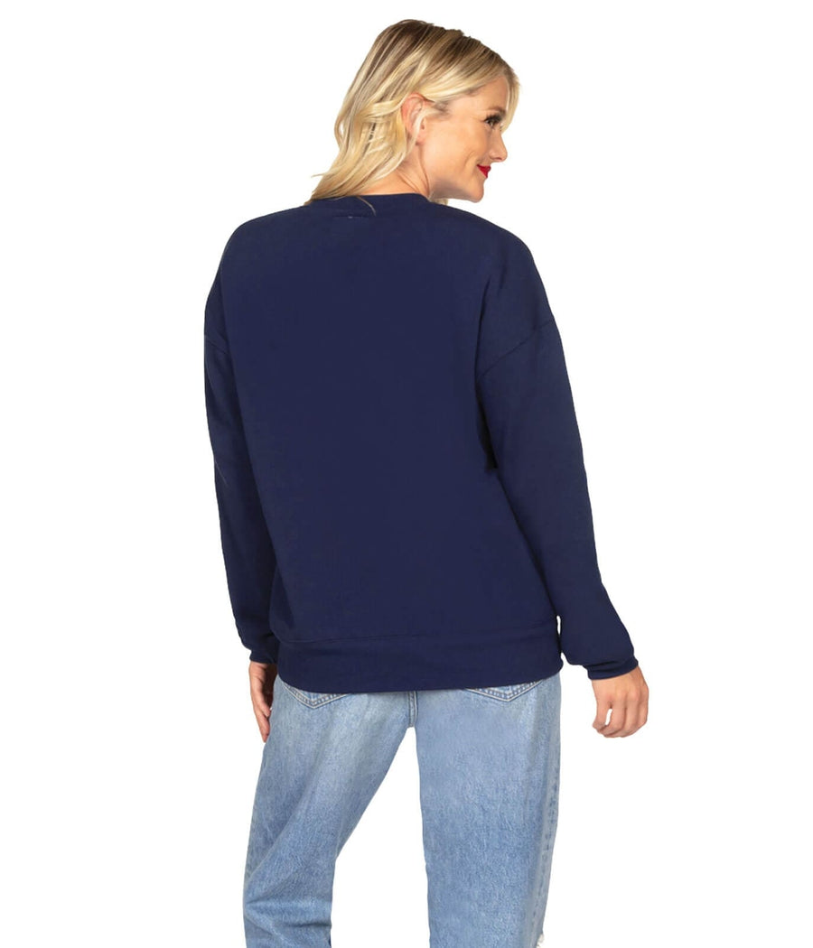 Navy blue crewneck online sweatshirt womens