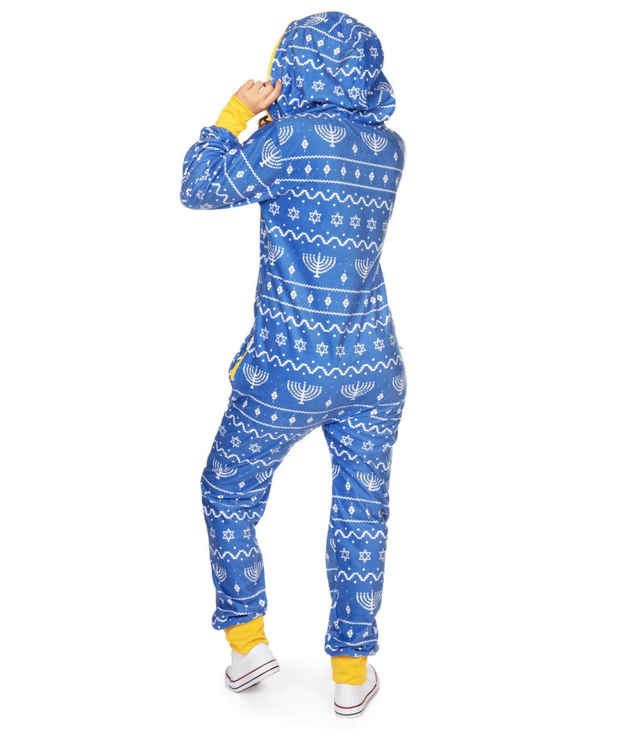 Women s Blue Hanukkah Jumpsuit