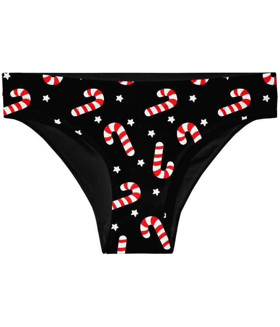 Christmas Candy Cane Snowflakes Women's Thongs Sexy T Back G