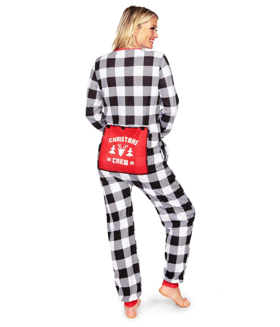 Christmas Crew Plaid Onesie Pajamas Women s Christmas Outfits