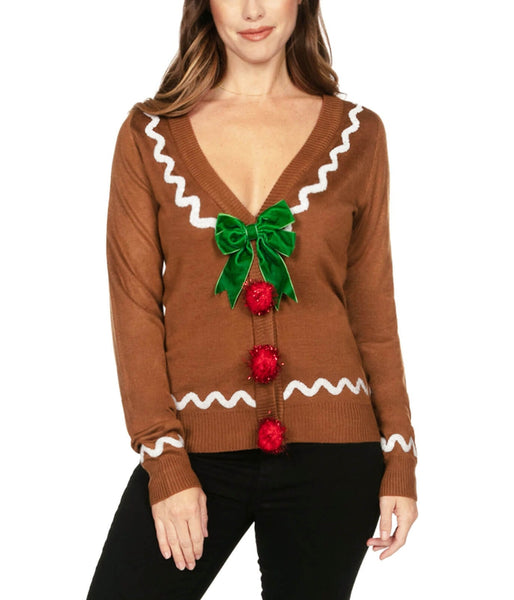 Gingerbread ugly christmas sweater best sale