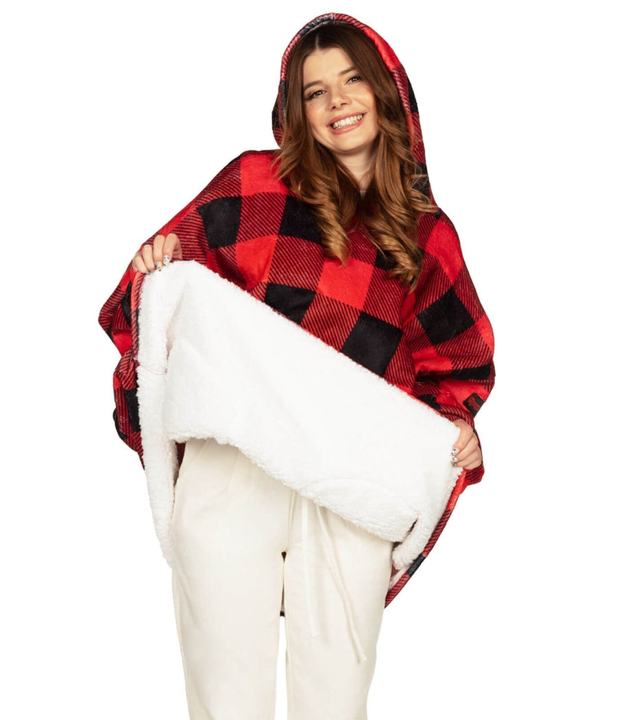 Plaid discount blanket hoodie