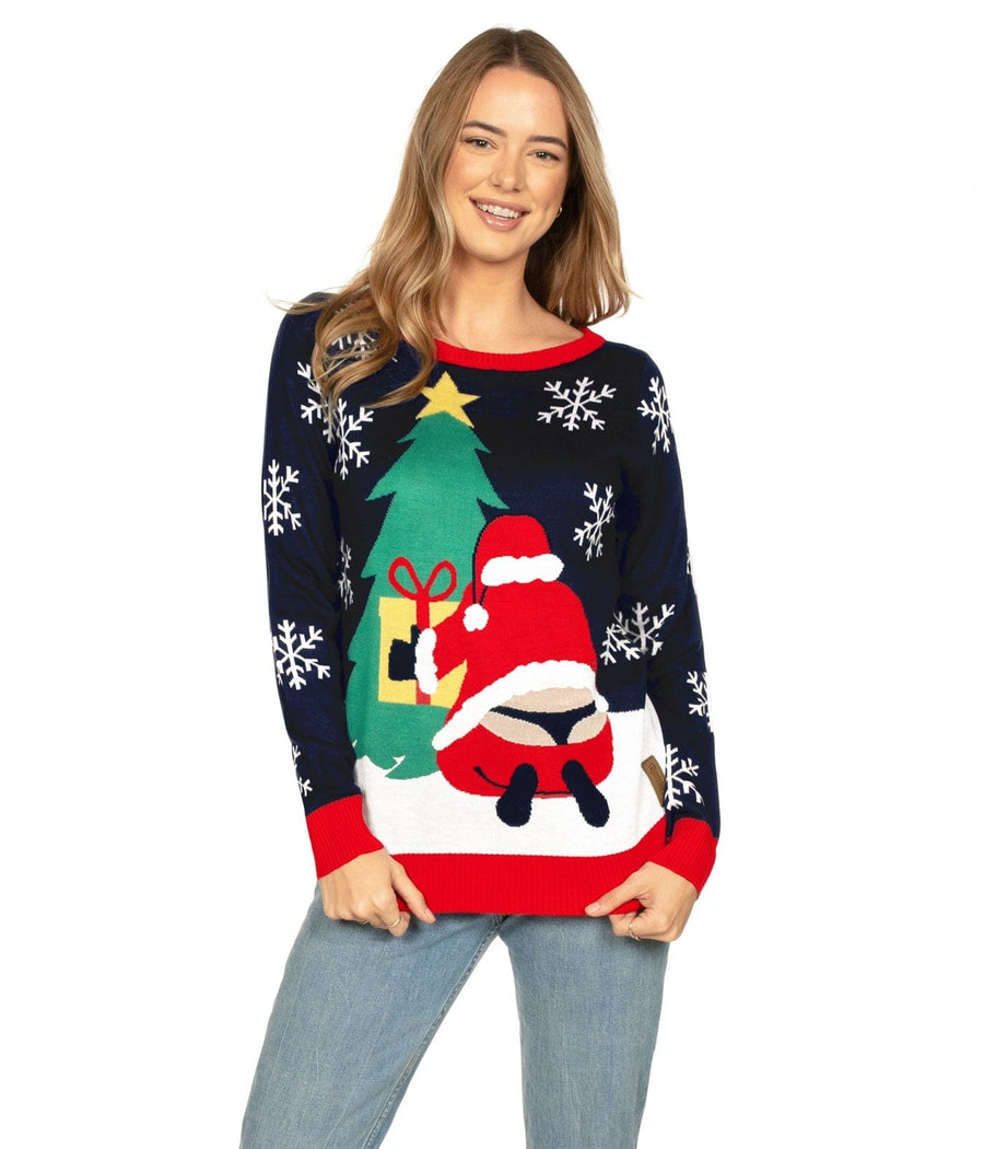 Women's Winter Whale Tail Sweater | Tipsy Elves